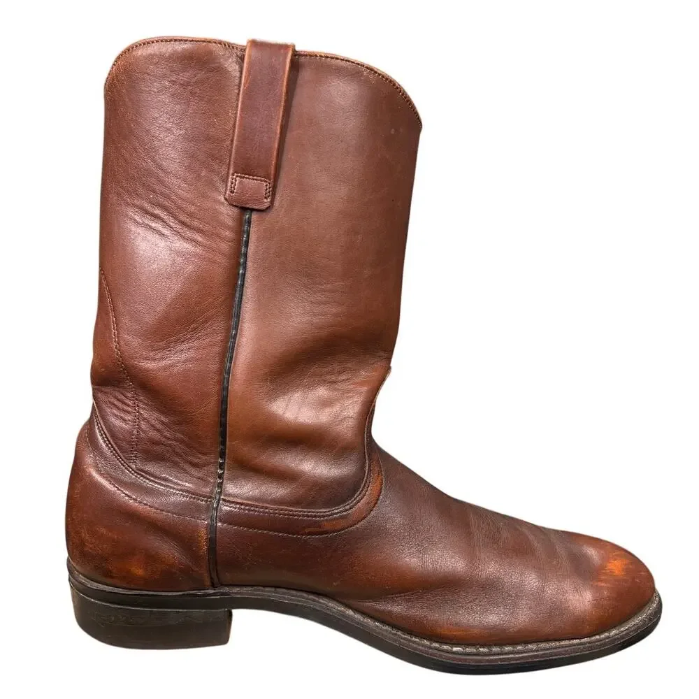 Vintage 1982 Red Wing 808 Pecos Brown Leather Work Boots Size 15 D